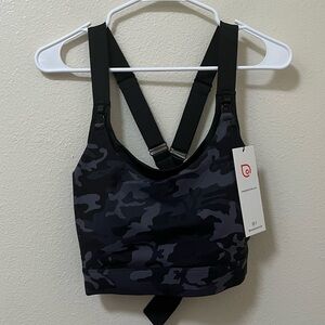 •SWEAT AND MILK• Venice High Impact Full Coverage Nursing Sports Bra Camo